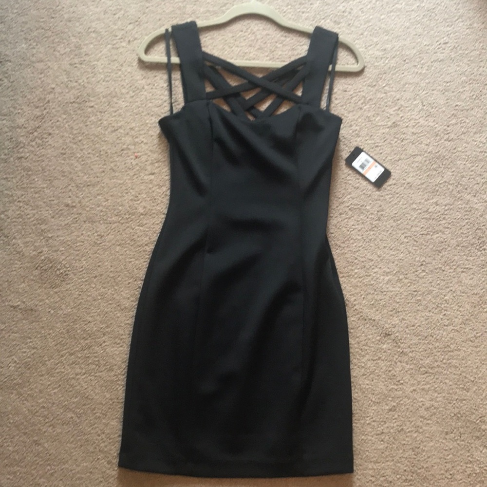 Strappy evening dress